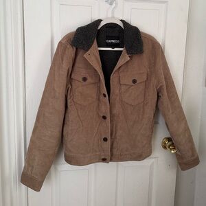 Express Women's Tan Corduroy Jacket